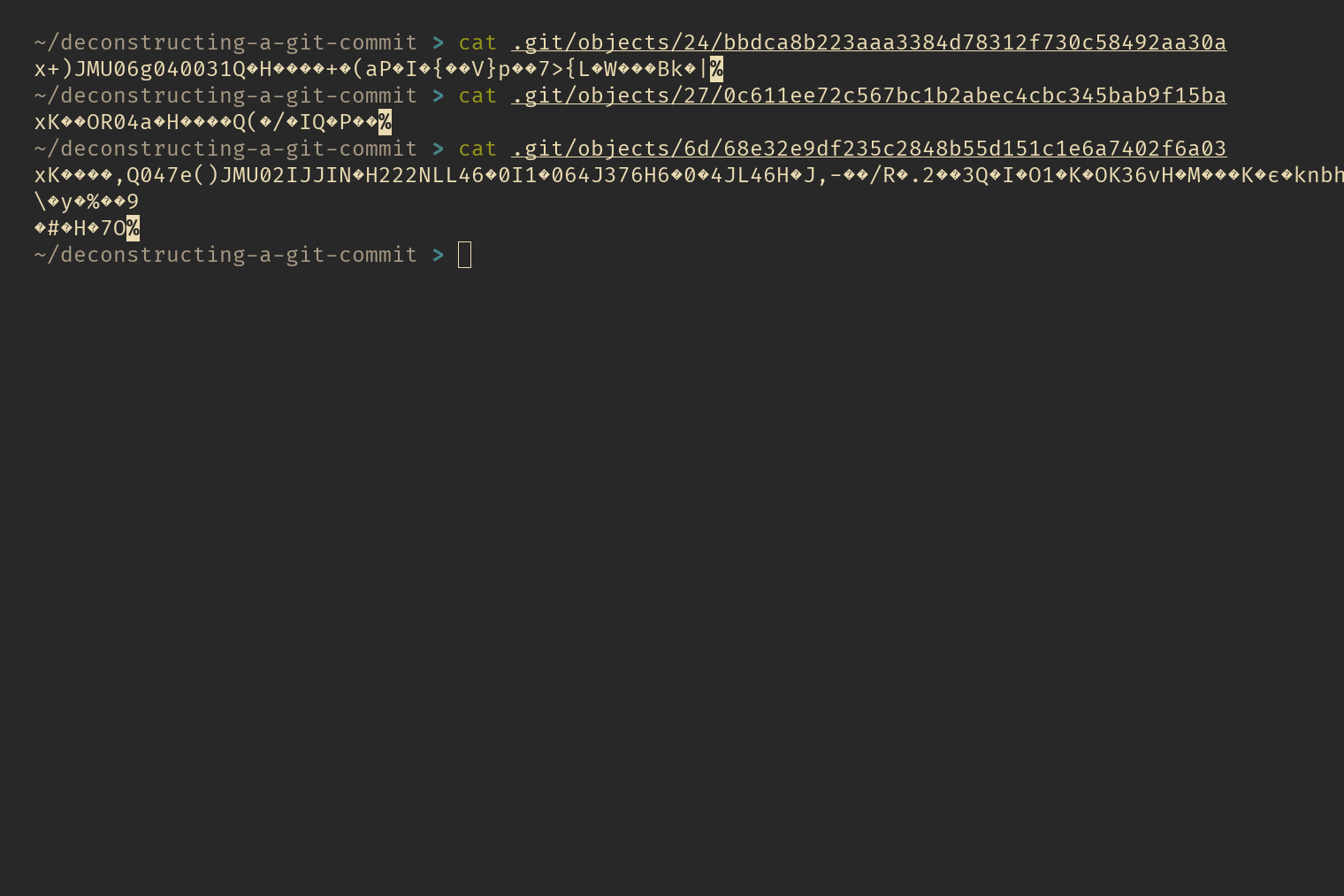 commit tree